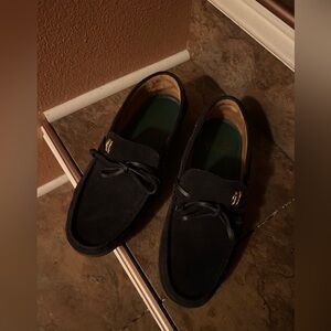 Holland Cooper navy Suede Loafers